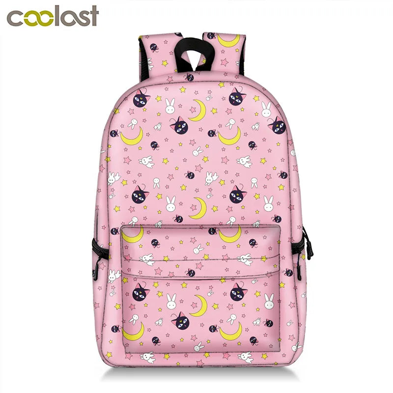 Anime Totoro Backpack for Girls School Bags Cartoon Bear Rucksack