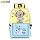Anime Totoro Backpack for Girls School Bags Cartoon Bear Rucksack