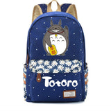 Anime Totoro Casual Backpack Student Schoolbag Canvas High Teenger