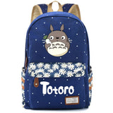 Anime Totoro Casual Backpack Student Schoolbag Canvas High Teenger