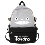 Japanese Anime Totoro Cat Canvas Backpack for Teens