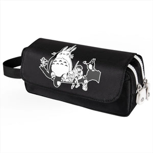 Anime Totoro Pencil Case Large Capacity School Pen Supplies Pencil Bag