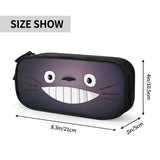 Anime Totoro Pen Box Student School Zipper Pen Bag Child Stationery Bag