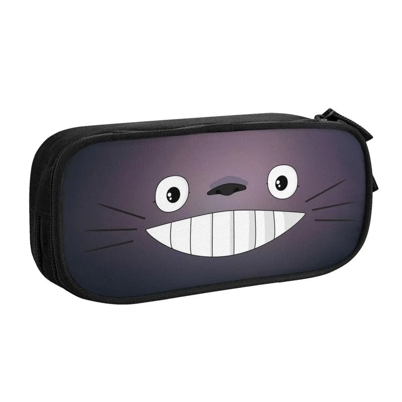 Anime Totoro Pen Box Student School Zipper Pen Bag Child Stationery Bag