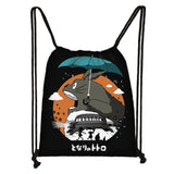 Anime Totoro / Ponyo Drawstring Bag Teenager Boys Girls Storage Bag