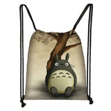 Anime Totoro / Ponyo Drawstring Bag Teenager Boys Girls Storage Bag