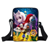 Anime Undertale Mini Messenger Bag for Kids School Snacks Travel Mochila