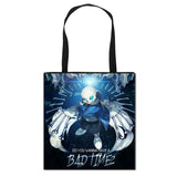 Anime Undertale Portable Crossbody Bag Large Capacity Foldable Shopping Bag