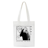 Jujutsu Kaisen Anime Women Canvas Tote Bag Harajuku Shopping Handbag