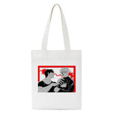 Jujutsu Kaisen Anime Women Canvas Tote Bag Harajuku Shopping Handbag