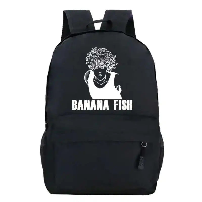 Oversized Banana Fish Canvas Backpack
