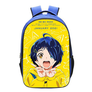 Anime Wonder Egg Priority Backpack Sunflower Girl Bags Rucksack
