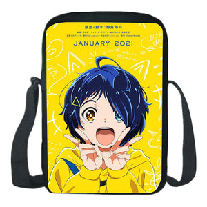 Anime Wonder Egg Priority Shoulder Bag CrossBody Rucksack Women Casual Messenger