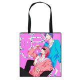 Anime Yarichin Club Tote Bag Student Bookbag Woman Large Capacity Shopping Bag