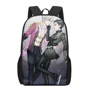 Yuri on Ice 3D Print School Bags for Teenage Girls Boys Kids Backpacks
