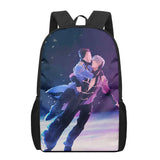 Yuri on Ice 3D Print School Bags for Teenage Girls Boys Kids Backpacks
