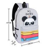 Anime backpack canvas Boys Girls Teenagers schoolbag Rucksack men women