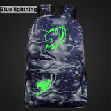 Anime Green Light Luminous Cartoon Fairy Tail School Bag
