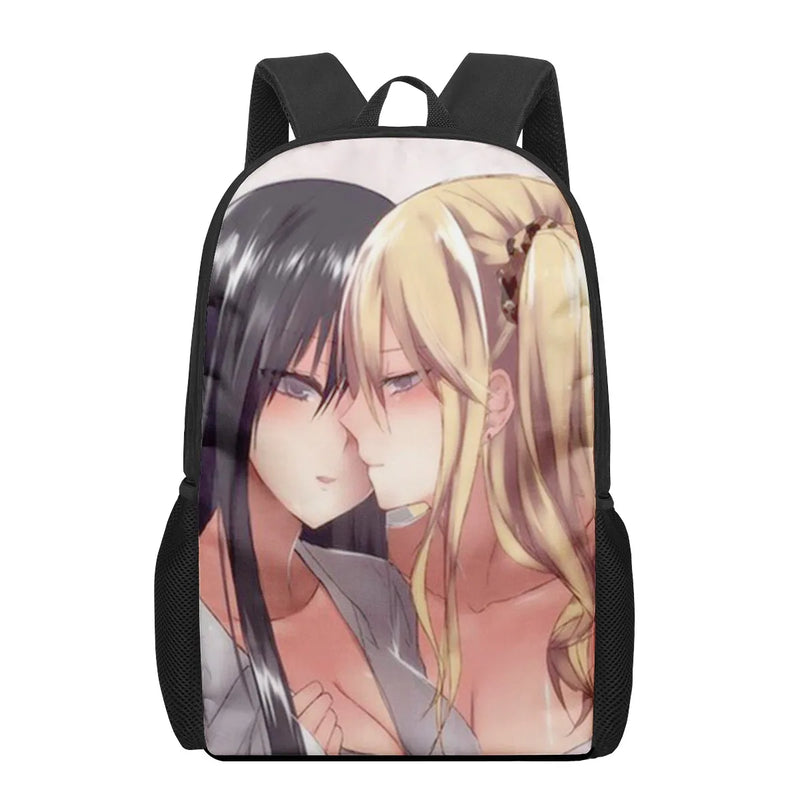 Anime Lesbian Citrus 3D Print School Bags Boys Girls Primary Students Backpack
