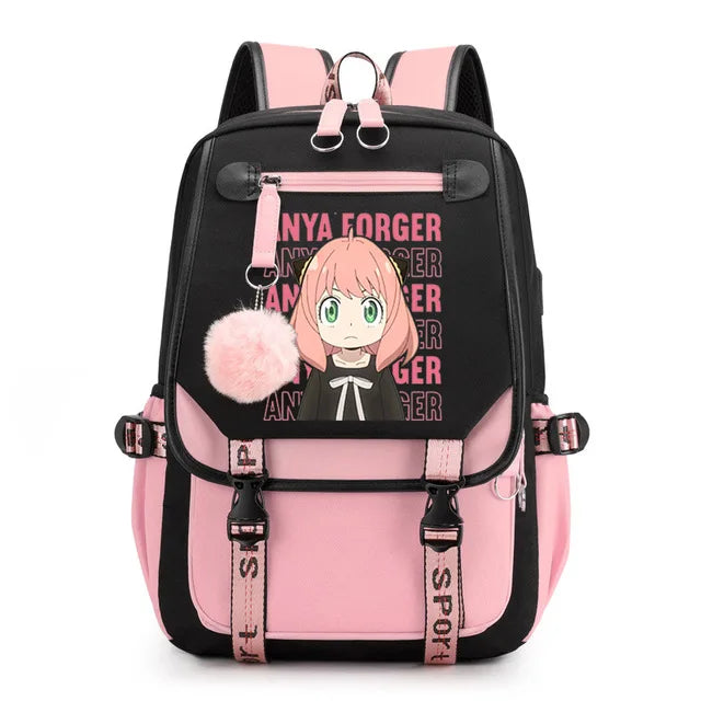 Animes Backpack SPYxFAMILY Anya Forger School Backpack Bag