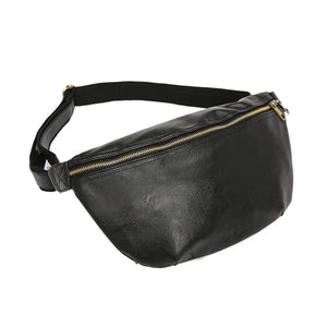 Men Waist Pack Large Capacity Fanny Pack Hip Bag Brown Bum Pack Travel