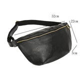 Men Waist Pack Large Capacity Fanny Pack Hip Bag Brown Bum Pack Travel