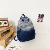 Denim Women Daypack Large Capacity Rucksack Vintage Backpacks