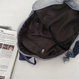 Denim Women Daypack Large Capacity Rucksack Vintage Backpacks