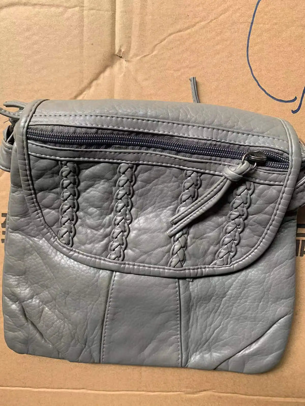 Women Shoulder Bag Pu Leather Crossbody Messenger Bag Soft Washed Leather