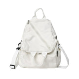 Canvas Rucksack Unisex Backpack Large Capacity Daypack Zipper School Bag