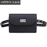 Pu Leather Waist Bag for Women Adjustable Hip Bag Small Bum Bag