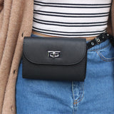 Pu Leather Waist Bag for Women Adjustable Hip Bag Small Bum Bag