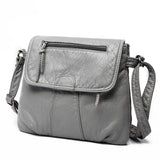 Women Soft PU Leather Clutch Vintage Shoulder Messenger Bag