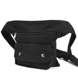 Women Canvas Fanny Pack Large Capacity Waist Bag with Multipockets
