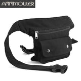 Women Canvas Fanny Pack Large Capacity Waist Bag with Multipockets
