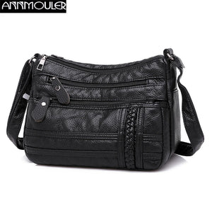 Soft Leather Shoulder Bag Women's Crossbody Purse Lady Bolsas