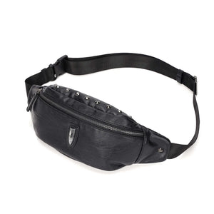 Punk Rivet Waist Bag Fanny Pack Unisex Phone Pouch