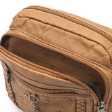 Small Women Bag Pu Leather Waist Bag Tassel Shoulder Crossbody Bag