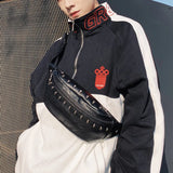 Skull Chest Bag Unisex Waist Pack Phone Pouch Men Women Fanny Pack Bum Bag