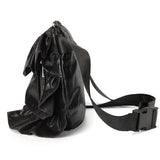 Pu Leather Waist Bag Ruffle Fanny Pack Adjustable Phone Belt Bag