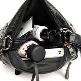 Annmouler Women Bag Pu Soft Leather Multi-layer Crossbody Small Bag Red Handbag