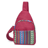 Bohemian Style Chest Bag Shoulder Bag Patchwork Crossbody Purse