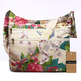 Bohemian Style Double Zipper Shoulder Bag