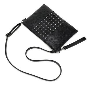 Skull Embossed Crossbody Bag for Women Small Bag Purse