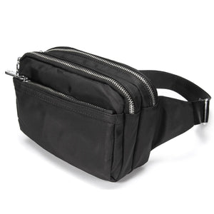 Large Capacity Women's Fanny Pack Tri-Zip Waist Bag High Phone Pocket Purse