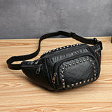 Large Capacity Waist Bag Women Fanny Pack Pu Leather Chest Bag for Girls