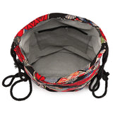 Bohemian Style Canvas Rucksack Vintage Drawstring Backpack