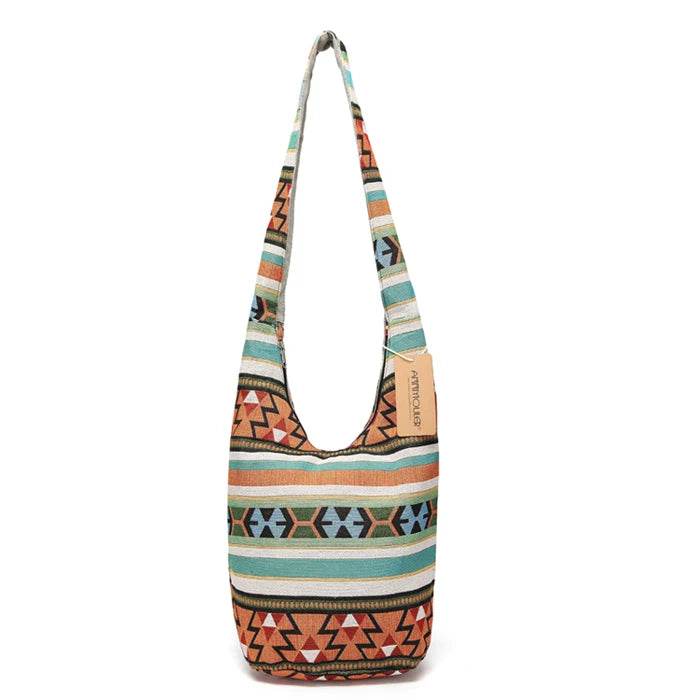 Bohemian Style Crossbody Bag Geometric Messenger Bag