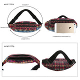 Bohemian Fabric Print Waist Pack Fanny Bag