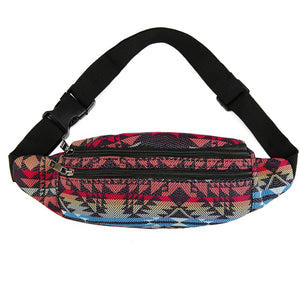 Bohemian Fabric Print Waist Pack Fanny Bag